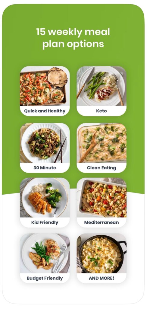 eMeals meal plan options